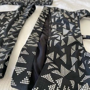 Lyte Couture Reflective 2-Piece Set Black